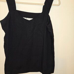 Fortina Black Tank Top Dressy Size Small